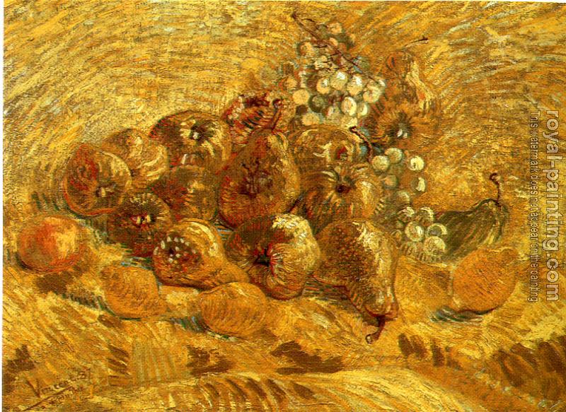 Vincent Van Gogh : White Grapes,Apples,Pears,Lemons and Orange
